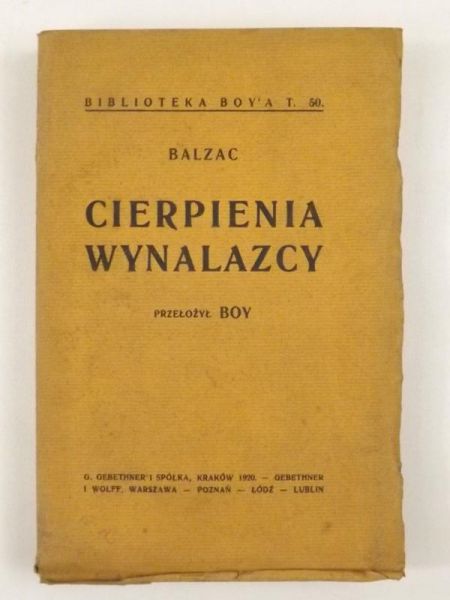 Cierpienia wynalazcy, 1920 r.