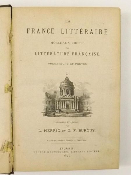 La France Litteraire, 1875 r.