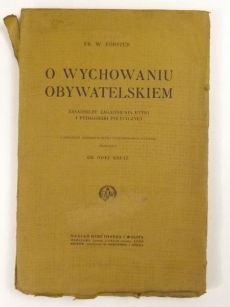 O wychowaniu obywatelskim, ok. 1913 r.