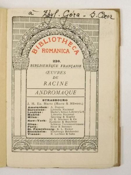 Racine - Andromaque, ok 1923 r.