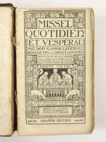 Missel Quotidien Et Vesperal, 1928 r.