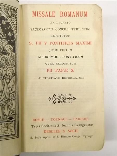 Missale Romanum Ex Decreto Sacrosancti Concilii Tridentini, ok. 1910 r.