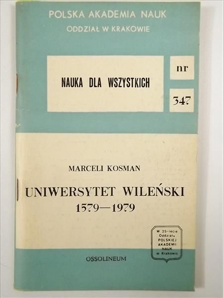 Kosman Marceli - Uniwersytet Wileński 1579 - 1979