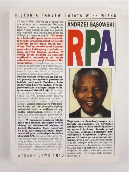 Gąsowski Andrzej - RPA. Historia Państw Świata w XX Wieku