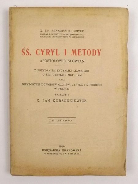 Grivec Franciszek - Śś. Cyryl i Metody apostołowie Słowian, 1930 r.