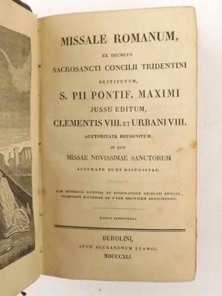 Missale Romanum ex decreto SacroSancti Concilii Tridentini , 1841 r.