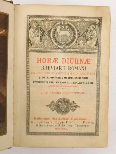 Horae diurnae Breviarii Romani, 1890 r.
