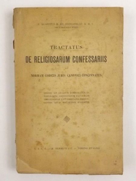 Tractatus de Religiosarum Confessariis, 1932 r.