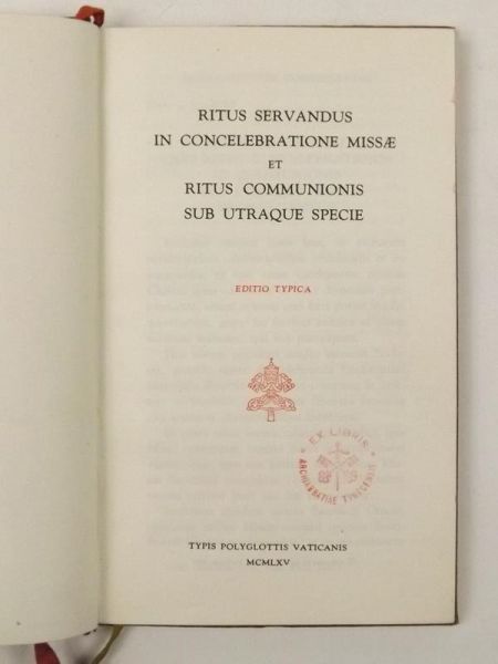 Ritus servandus in celebratione Missae