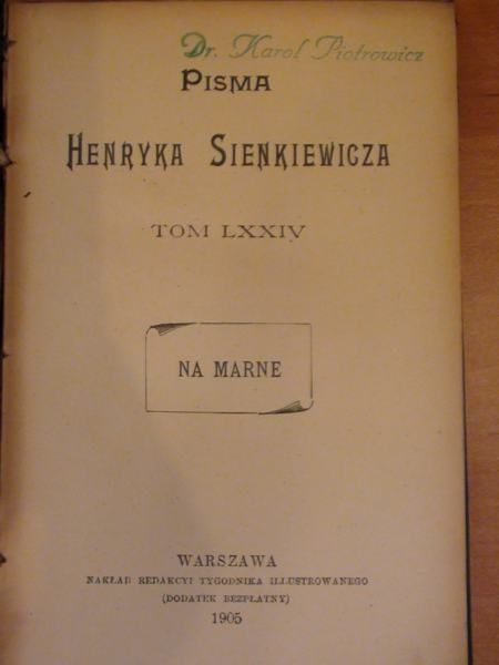 Pisma.Tom LXXIV, 1905 r.