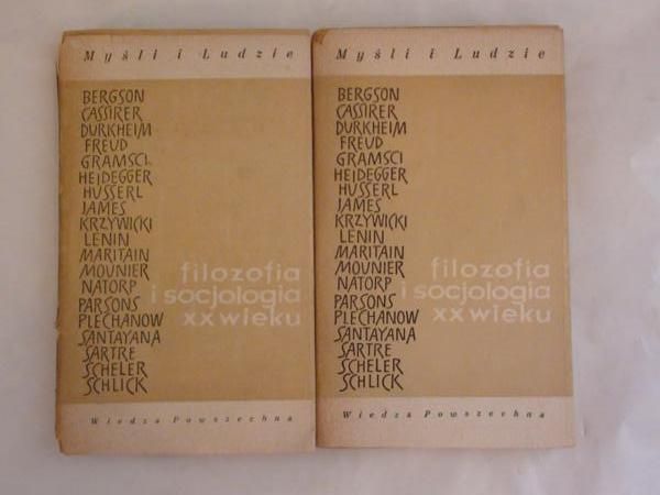 Filozofia i socjologia XX wieku Tom  I-II