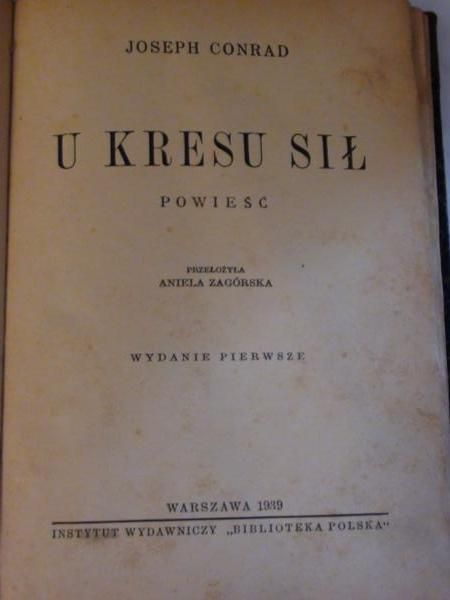 U kresu sił, 1939 r.