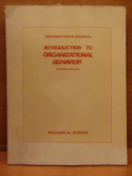 Introduction to organizational behavior