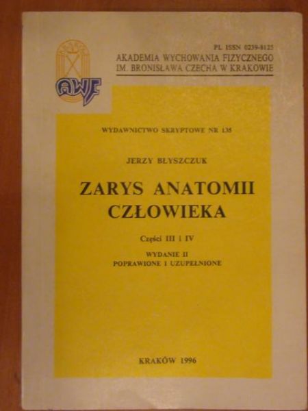 Zarys anatomii człowieka Cz. III i IV