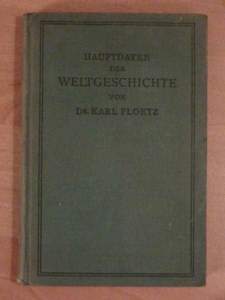 Hauptdaten der Weltgeschichte (1935 r.)