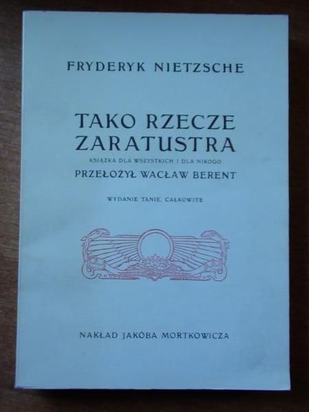 Tako rzecze Zaratustra (reprint)