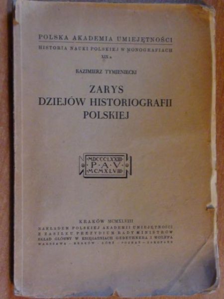 Zarys dziejów historiografii polskiej (1948r.)