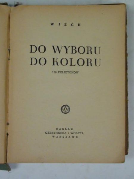 Do wyboru do koloru (1950r.)