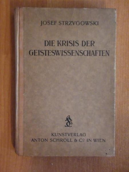 Die Krisis der Geisteswissenschaften wyd.1923