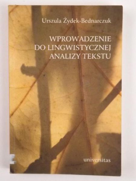 Wprowadzenie do lingwistycznej analizy tekstu