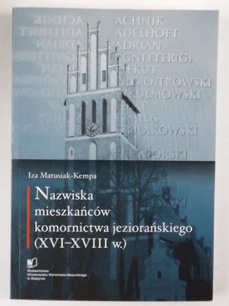 Nazwiska mieszkańców komornictwa jeziorańskiego