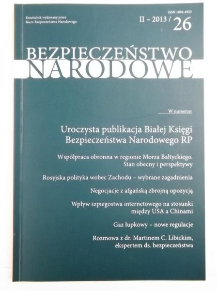 (red.) - Bezpieczeństwo Narodowe 26, II - 2013