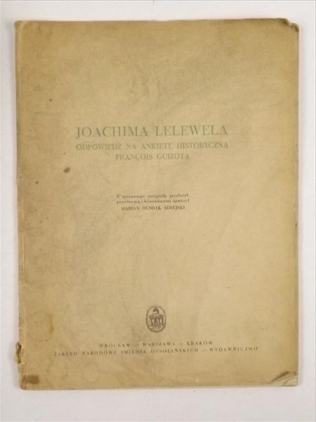 Odpowiedź na ankietę historyczną Francois Guizota