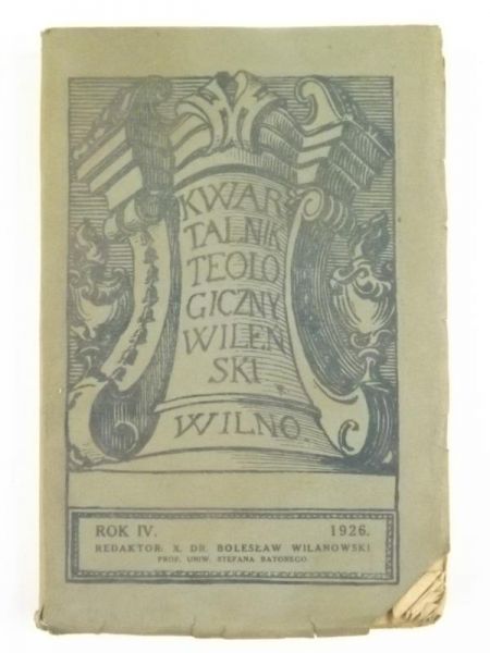 Kwartalnik teologiczny Wileński, rok IV, 1926 r.