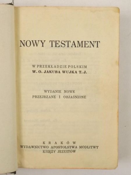 Nowy Testament, 1936 r.