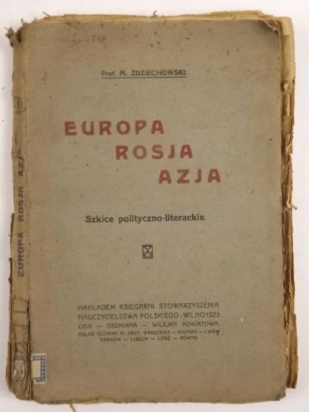 Europa, Rosja, Azja, 1923 r.
