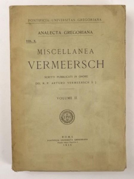 Analecta Gregoriana, 1935 r.