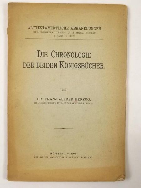 Herzog - Die Chronologie der Beiden Konigsbucher, 1909 r.
