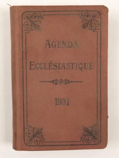 Agenda Ecclesiastique, 1931 r.