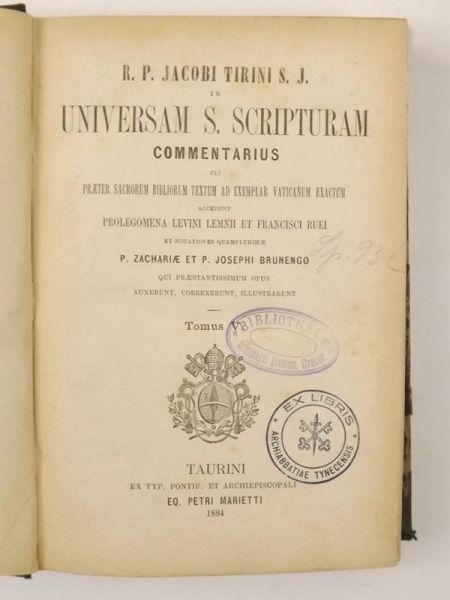 Universam S. Scripturam, Tom V, 1884 r.