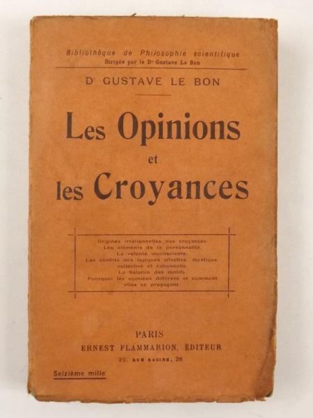 s Opinions Et s Croyances, 1921 r.