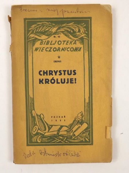 Eremus - Chrystus króluje, 1935 r.