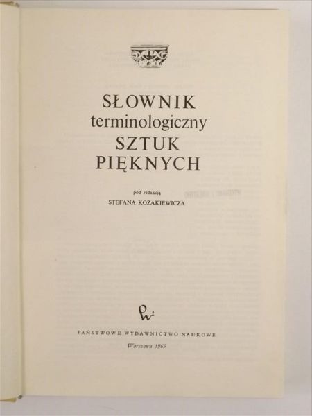 Słownik terminologiczny sztuk pięknych
