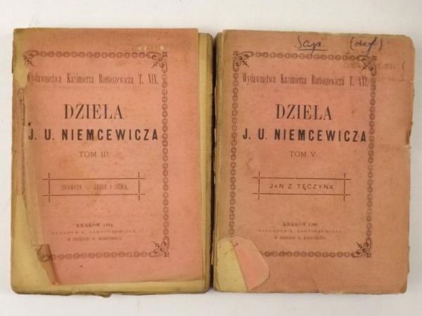Niemcewicz Julian Ursyn - Dzieła, 2 tomy, 1886 r.