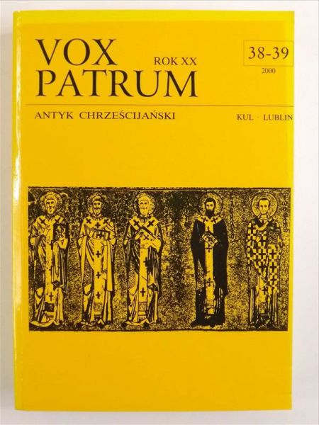 (red.) -  Vox Patrum 38-39 (2000)