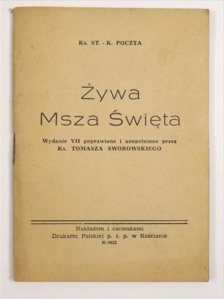 Żywa Msza Święta, ok. 1930 r.