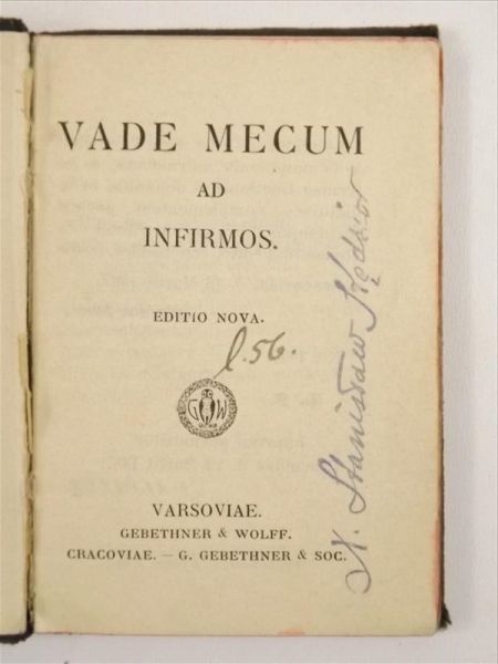 Vade Mecum Ad Infirmos, 1887 r.