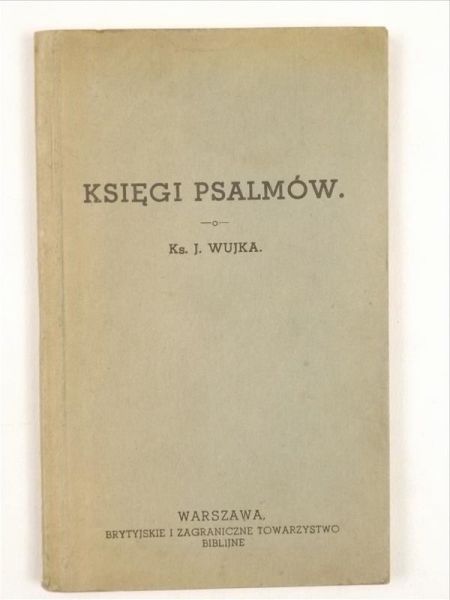 Księgi Psalmów, 1923 r.