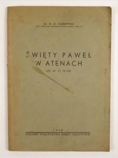 Święty Paweł w Atenach, 1936 r.