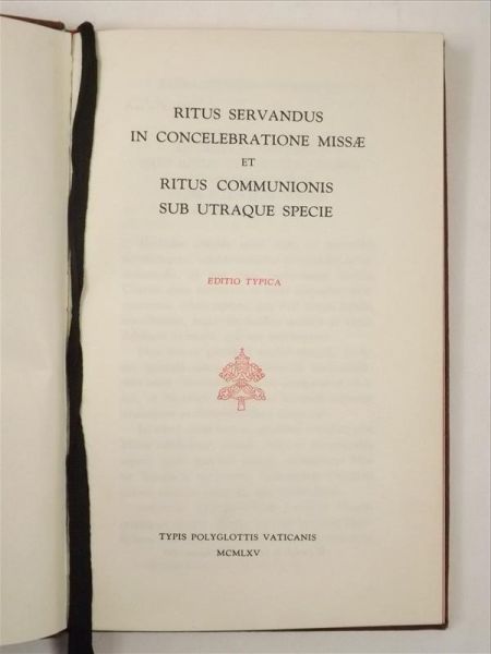 Ritus servandus in celebratione Missae