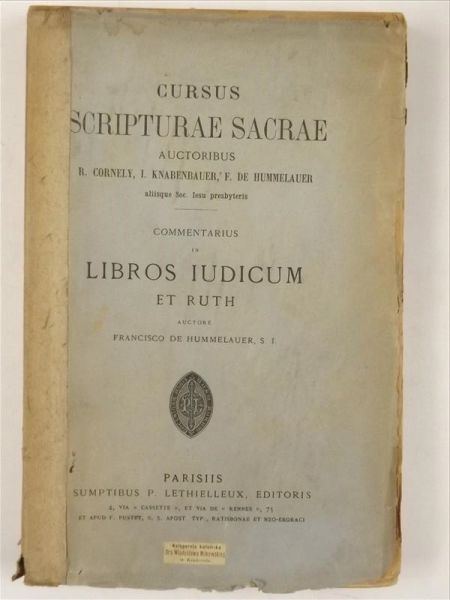 Cursus Scripturae Sacrae, 1888 r.