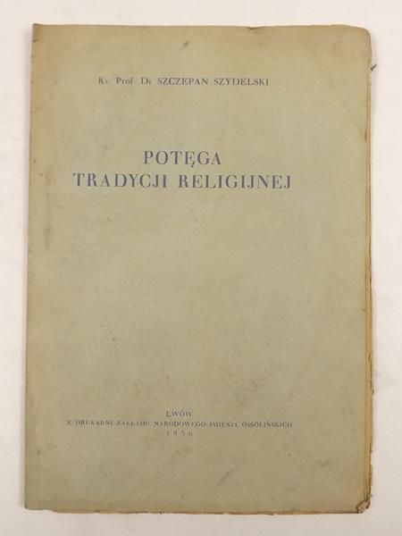 Potęga tradycji religijnej, 1936 r.
