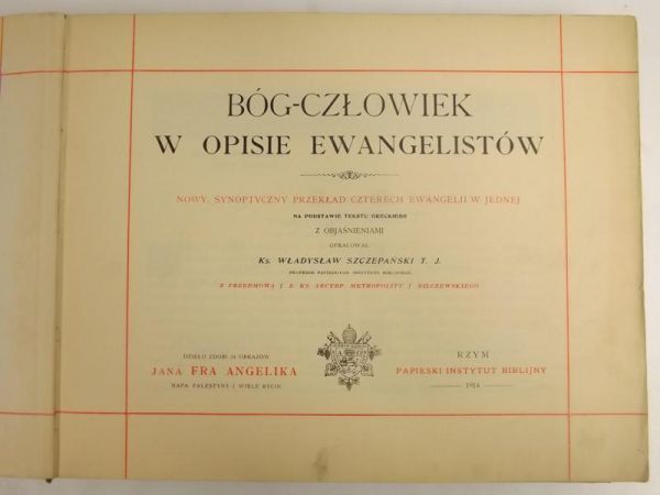 Bóg - człowiek w opisie Ewangelistów, 1914 r.