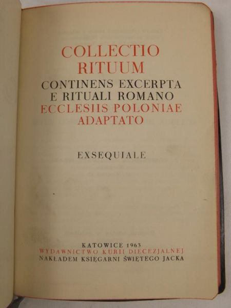 Collectio Rituum Contienes Excerpta E Rituali Romano