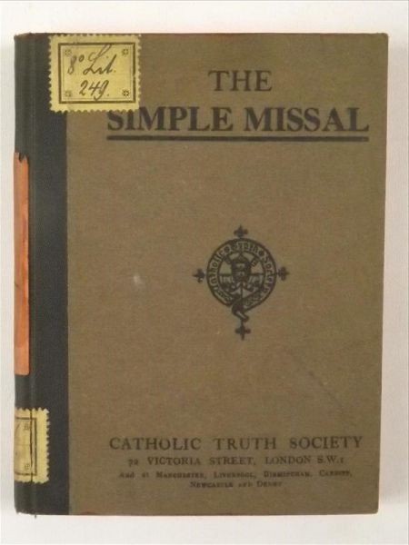 The Simple Missal, 1925 r.