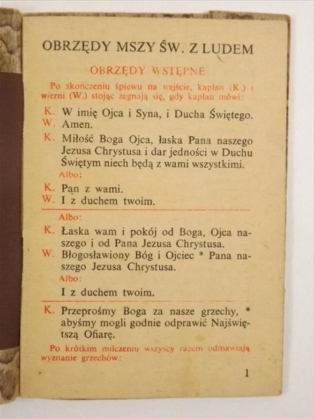 Obrzędy Mszy św. z ludem
